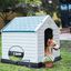 COSTWAY Casa para Perros de Plástico para Jardín Interior y Exterior Caseta para Perro con Suelo Elevado M, , large indicador imagen numero 2
