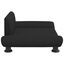 vidaXL Cama para perros de tela negra 70x45x28 cm, , large indicador imagen numero 3