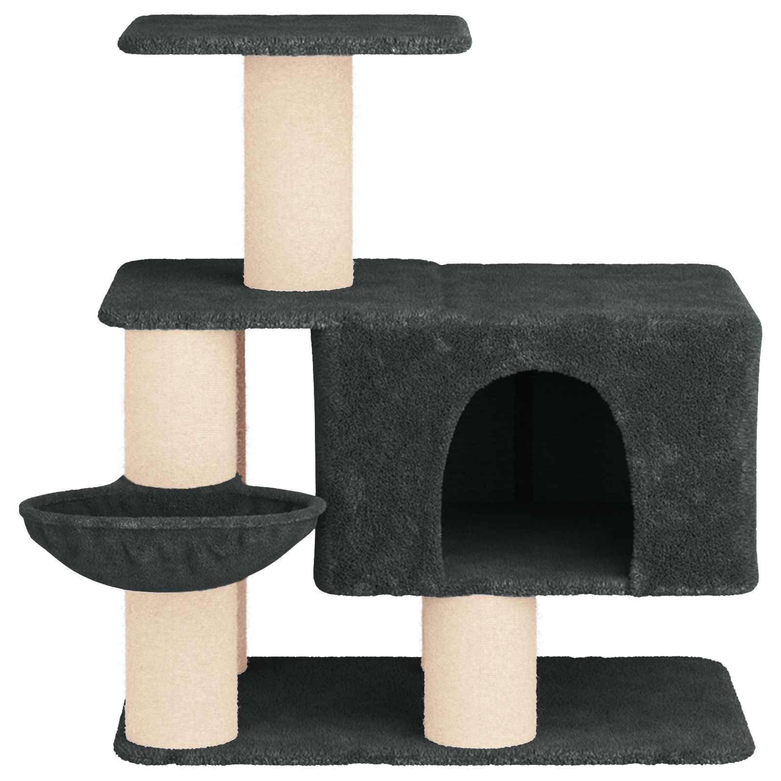 vidaXL &Aacute;rbol para gatos con postes de sisal &Aacute;rbol rascador Muebles Gatos Condo, , large Imagen numero 5