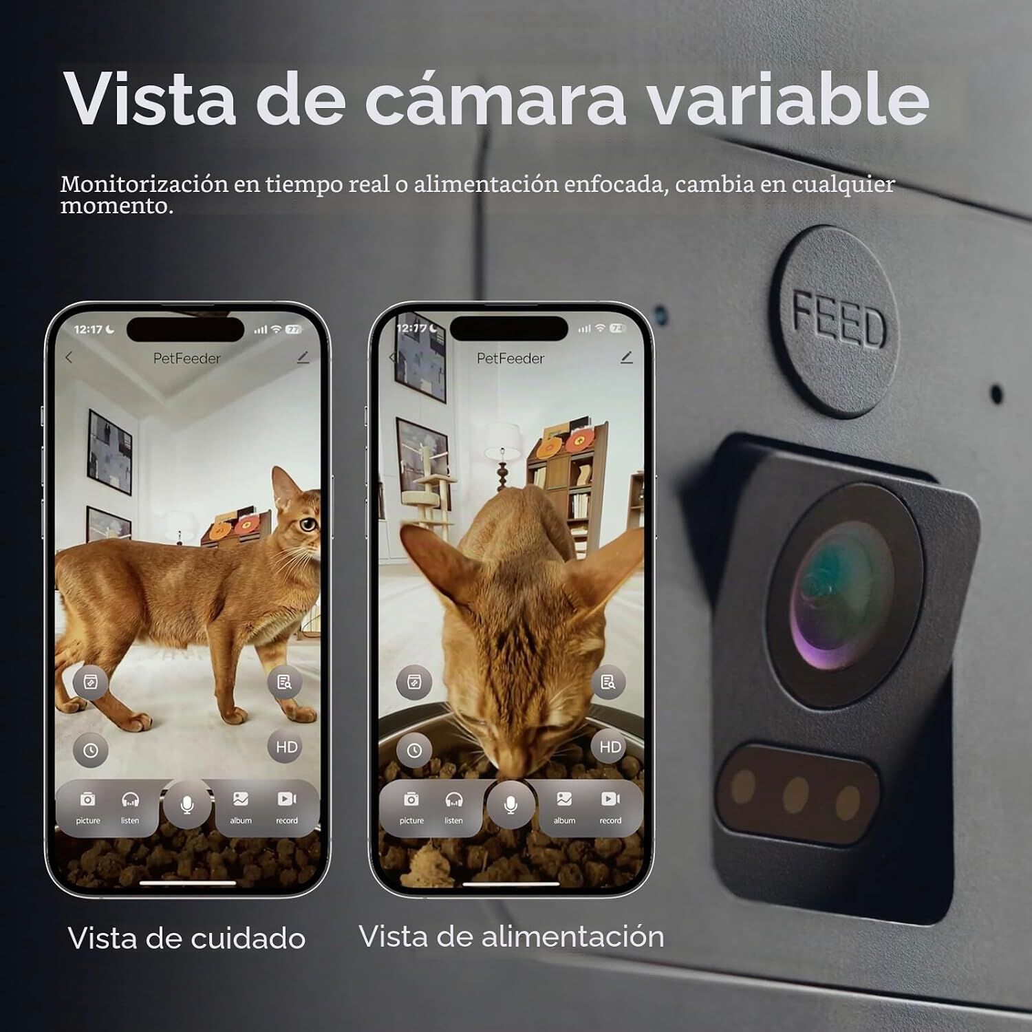Molly&Cody Comedero Autom&aacute;tico con C&aacute;mara para Gatos y Perros de 6 L, , large Imagen numero 3