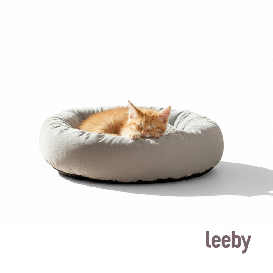 Leeby Cama Donut Gris para gatos, , large Imagen numero 7