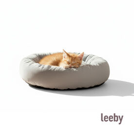 Leeby Cama Donut Gris para gatos