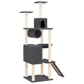 VidaXL Rascador grande Todo en Uno Gris Oscuro para Gatos