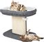 COSTWAY Árbol Rascador para Gatos Pequeño, Altura 50 cm, Torre de Actividades para Gatos con Soporte de Peluche y Poste Rascador de Sisal, Bola, Muebles para Gatos para Jugar y Descansar (Gris), , large indicador imagen numero 1