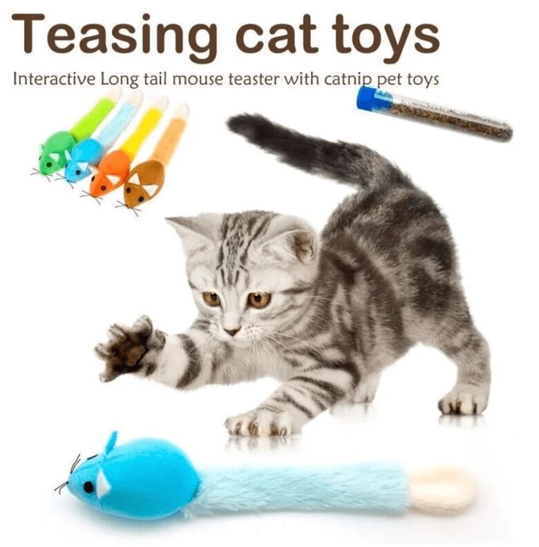 Fpets Juguete naranja con hierba gatera para ratones thumbnail