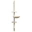 vidaXL Árbol rascador para gatos de pared crema 142,5 cm, , large indicador imagen numero 4