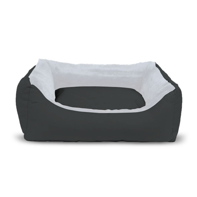 Gauty Cama para Perros y Gatos  Tela Impermeable y pelo - Gris y blanco, , large Imagen numero 1