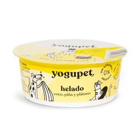 Yogupet helado coco, piña y plátano