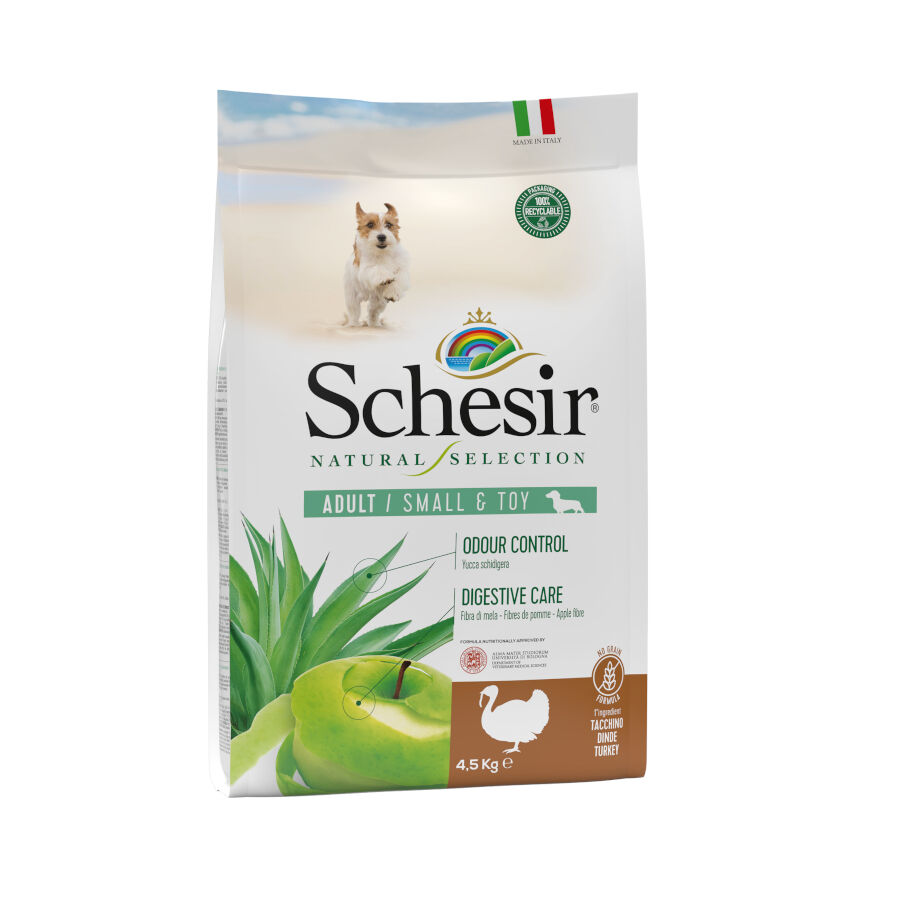 2.24 kg Schesir Adult Small&Toy Natural Selection Pavo pienso para perros, , large Imagen numero 1