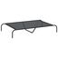 vidaXL Cama elevada para perros negra 130x80x20 cm textilene y acero, , large indicador imagen numero 1