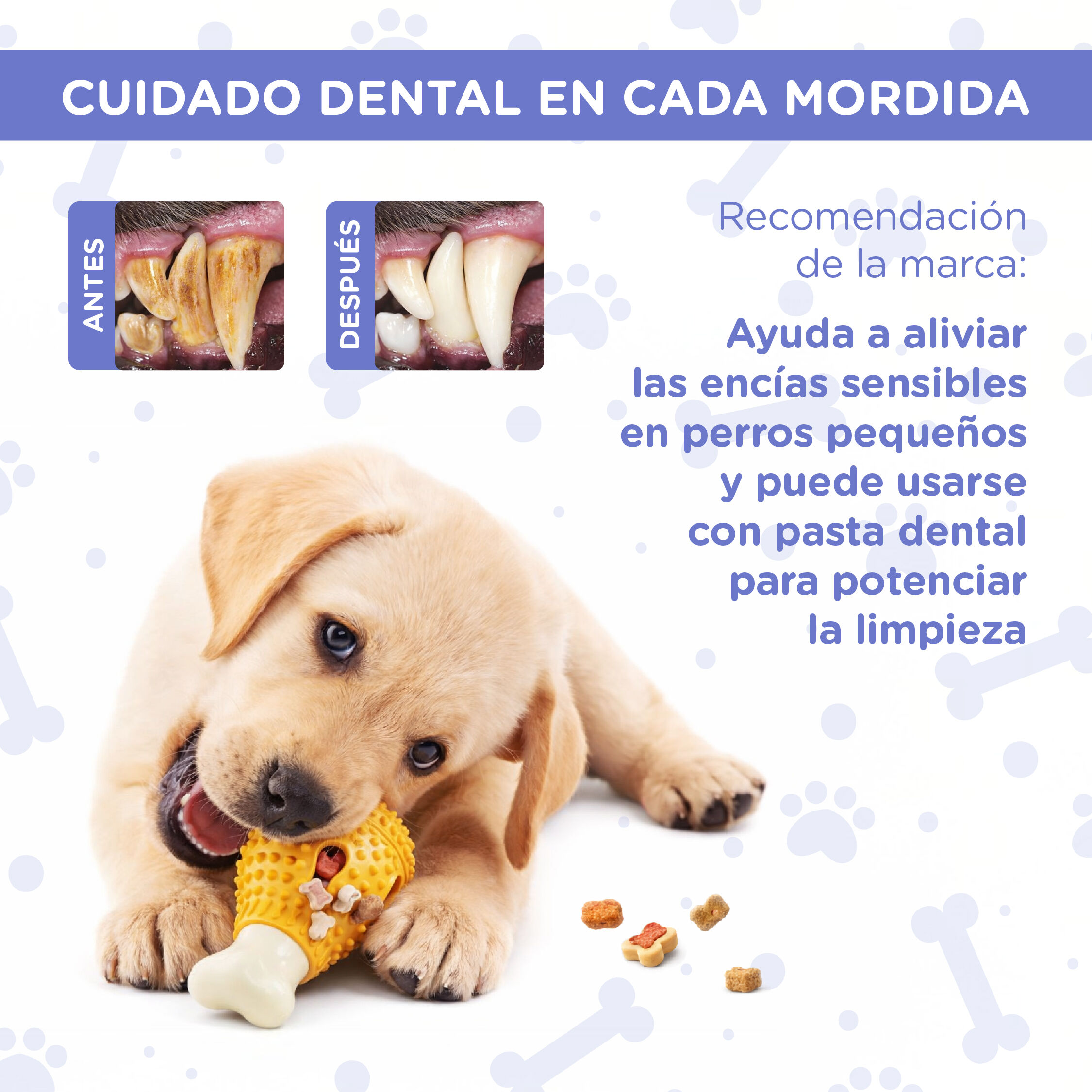 Juguete interactivo para perros con dispensador de premios TheKingPet &ndash; Mordedor resistente de TPR con sonido y texturas dentales, , large Imagen numero 4