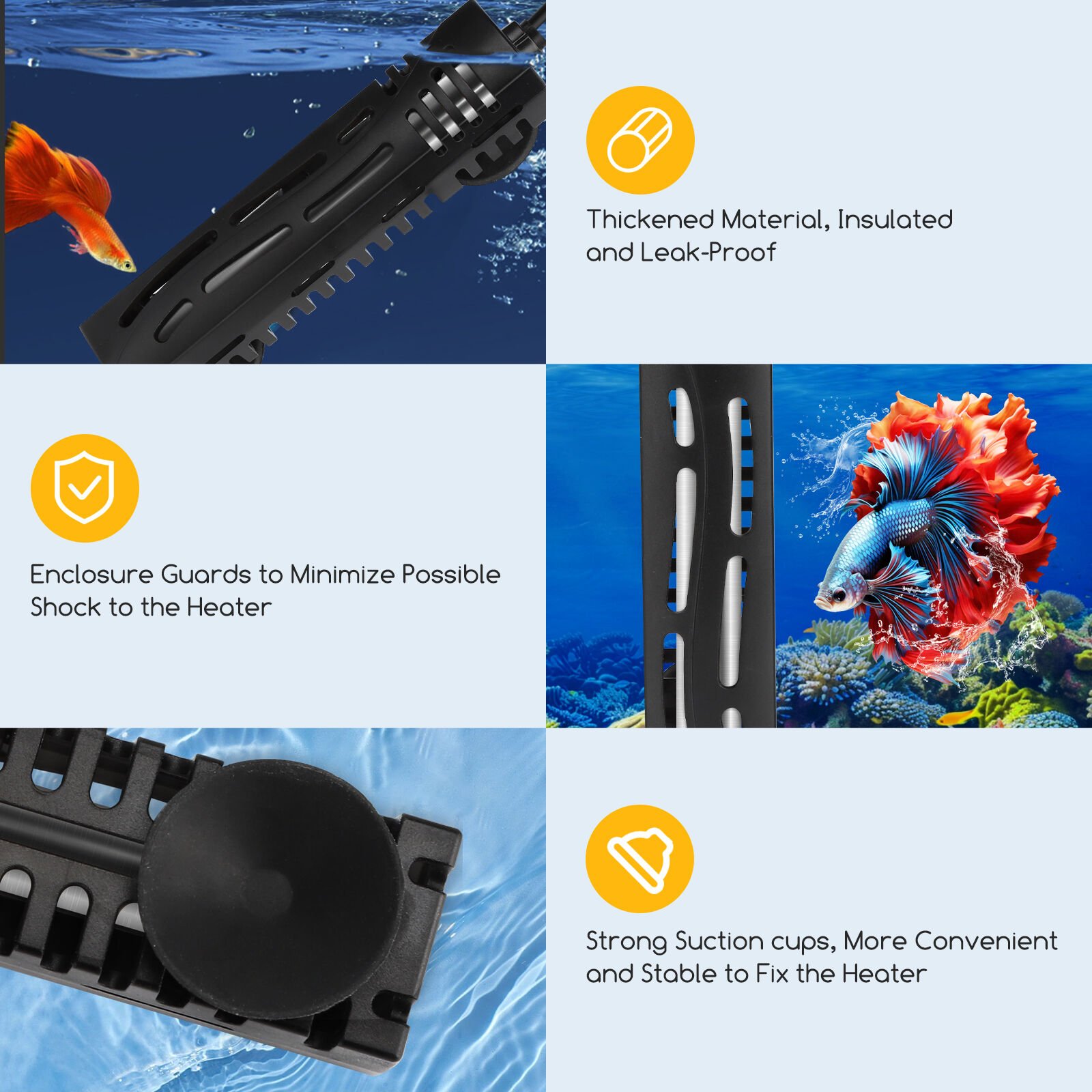 Nobleza Calentador de Acuario Sumergible para peces thumbnail