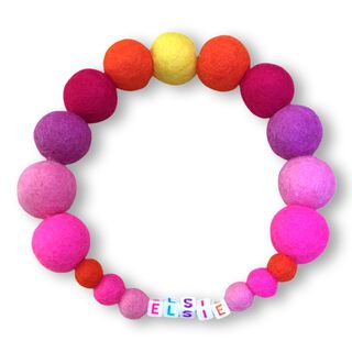 Puppies Pom Poms Collar Personalizado con Pompones para perros