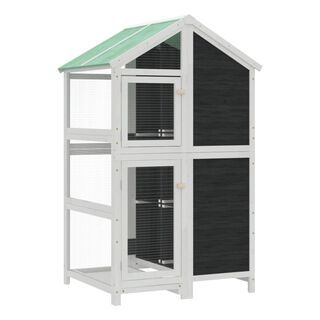 VidaXL CaPacka madera robusta de pino maciza para pájaros 