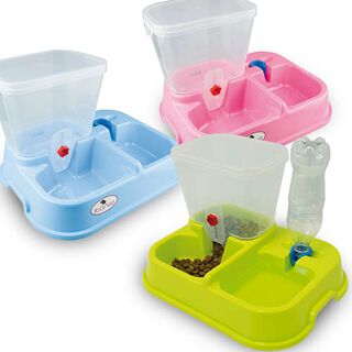 Ibañez Comedero y bebedero dispensador para perros y gatos