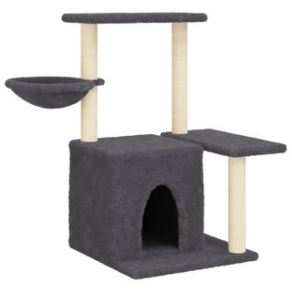 vidaXL Rascador con postes gris para Gatos 
