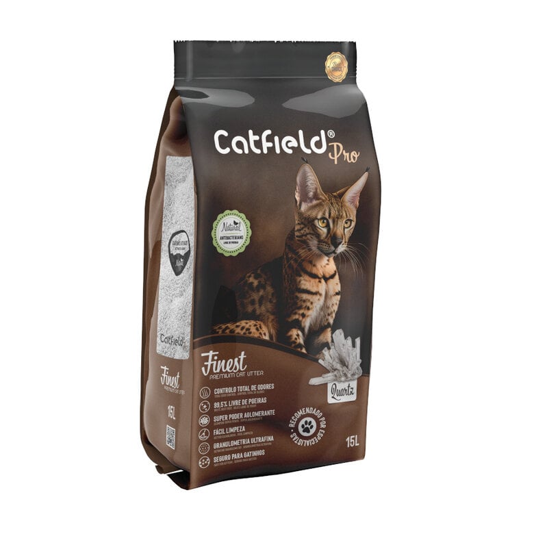 Catfield Premium Quartz Pro Arena Aglomerante para gatos
