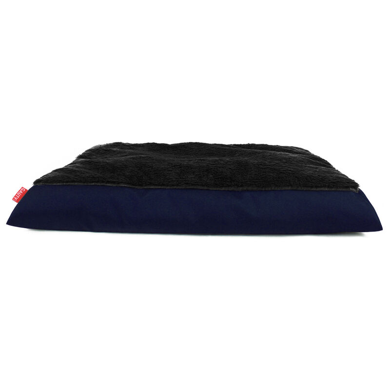Gauty Cama Redonda para Perros y Gatos  Tela Impermeable y pelo - Azul y negro, , large Imagen numero 1