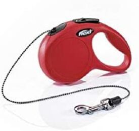Flexi New Classic Cordón Correa extensible roja corta para gatos