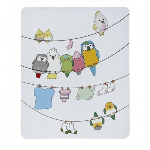 Alfombrilla para ratón con loros color Variado