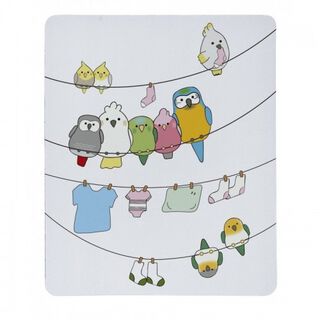 Alfombrilla para ratón con loros color Variado
