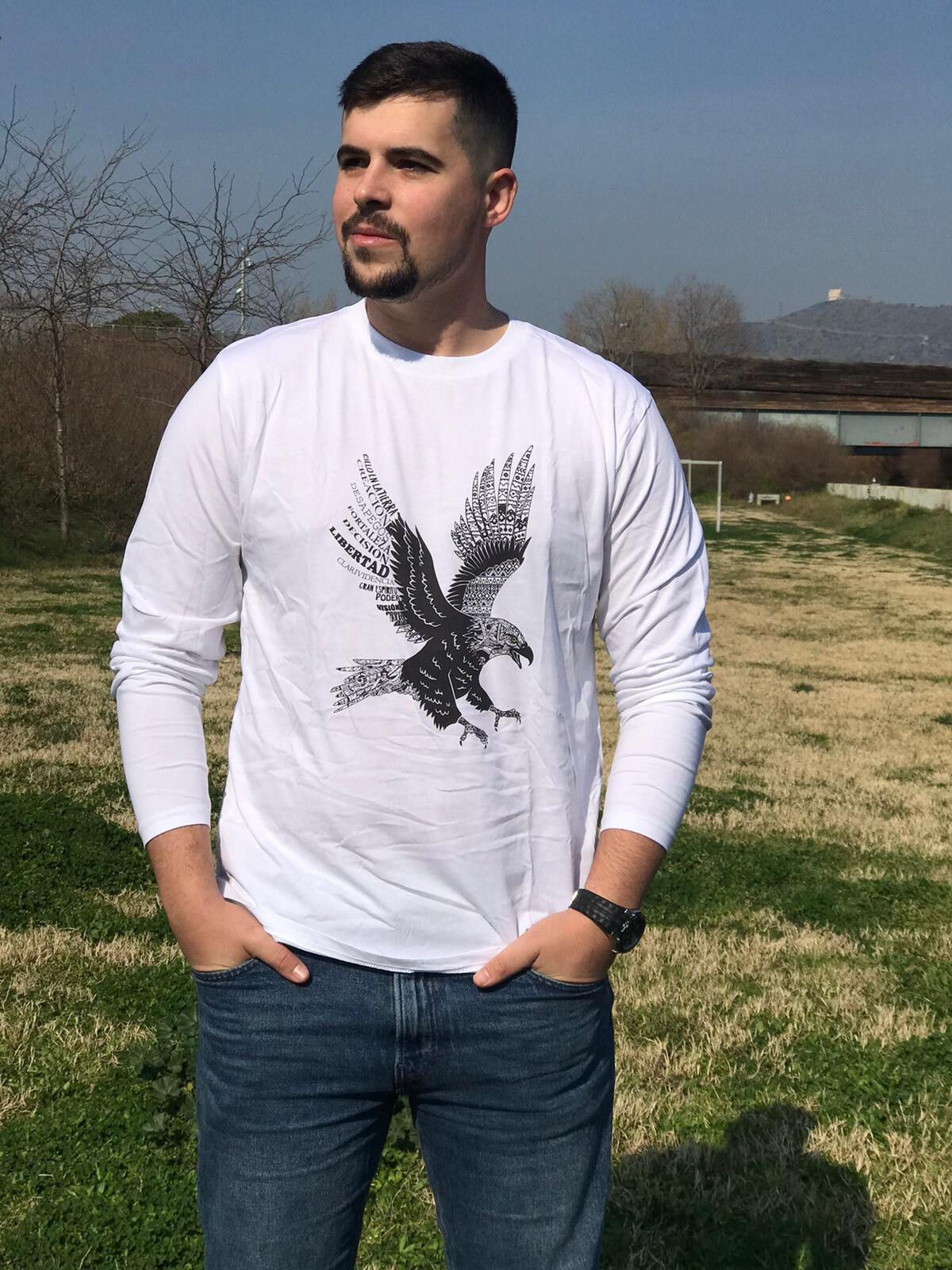 Camiseta unisex águila color Blanco thumbnail