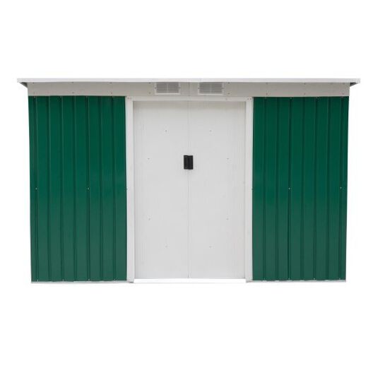 Caseta de tipo cobertizo metálico Outsunny color Verde, , large image number null