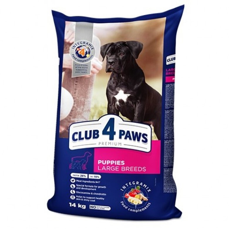Club 4 Paws Pienso seco para cachorros de razas grandes Pollo, , large image number null