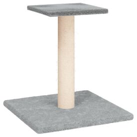 vidaXL Poste Rascador Gris Claro con plataforma para gatos