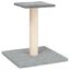 vidaXL Poste rascador para gatos con plataforma gris claro 38 cm, , large indicador imagen numero 1