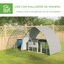PawHut Gallinero para Exterior 304x560x220 cm Gallinero para Gallinas de Acero Galvanizado Cubierta de Tela Oxford Resistente a los Rayos UV e Impermeable para Patio Plata, , large indicador imagen numero 10