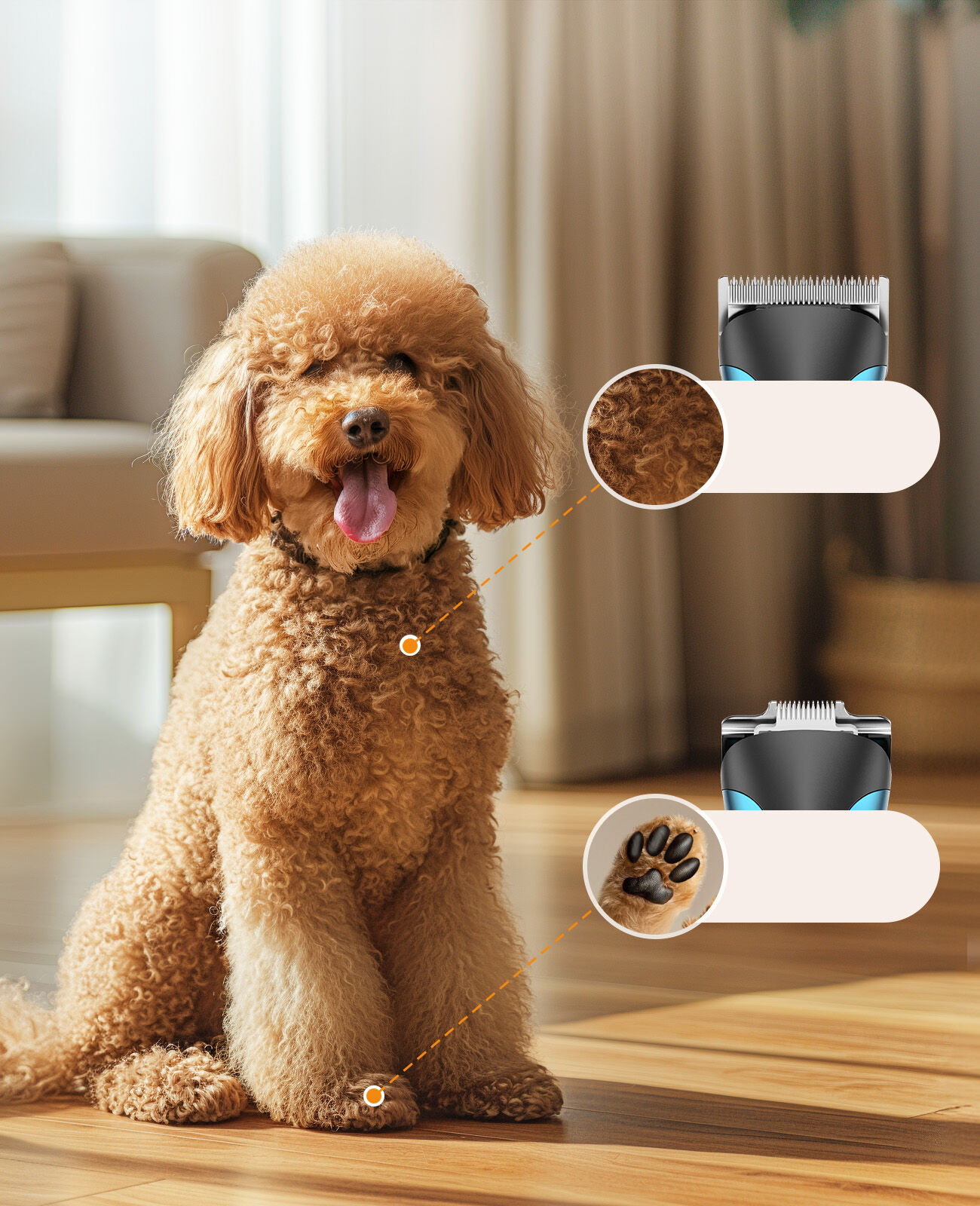 Oneisall máquina corta pelo para perros thumbnail