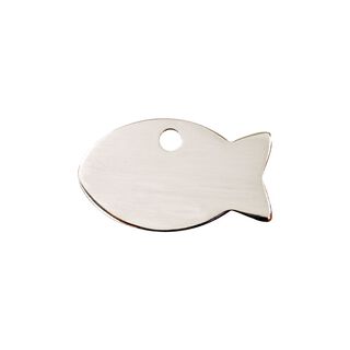 Red Dingo Placa identificativa Acero Inoxidable Pez para perros