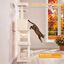 COSTWAY &Aacute;rbol para Gatos Multinivel con Postes Rascadores de Sisal Natural | 168 cm Torre para Gatitos de Interior con Perchas, Hamaca, Condominio y Pompones Colgantes, Mueble de Escalada Felino, , large indicador imagen numero 4