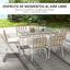 Outsunny Conjunto de Jardín de Ratán Sintético Juego de Muebles de Jardín para Exterior de Ratán de 7 Piezas Incluye 6 Sillas Apilables con Cojines y Mesa de Vidrio Natural, , large indicador imagen numero 4