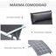 Outsunny Tumbona Plegable Tumbona de Jardín con Respaldo Ajustable en 7 Niveles Almohada y Reposabrazos Carga 165 kg para Piscina Terraza Camping 137x63,5x100,5 cm Gris, , large indicador imagen numero 5