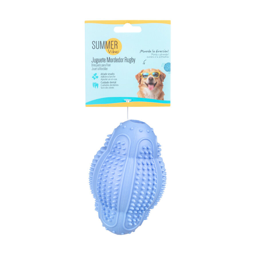 Summer Vibes Pelota Rugby Mordedor Juguete para perros, , large Imagen numero 5
