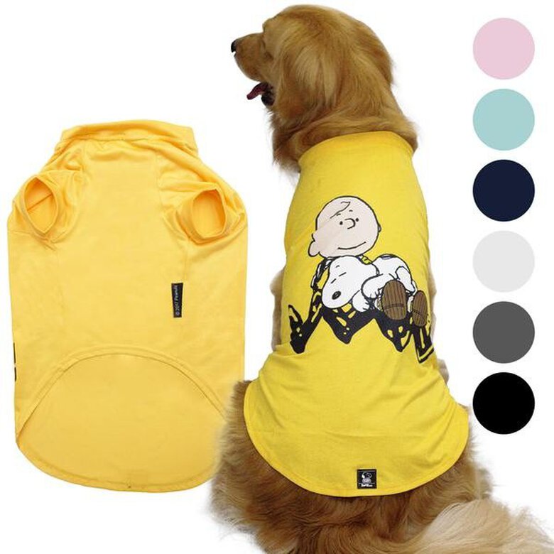 Camiseta para perros Zooz Pets Snoopy color Amarillo, , large image number null