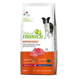 Natural Trainer Adult Medim Ternera pienso para perros 