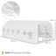 Outsunny Cubierta de Invernadero de Túnel 6x3x2 m Cubierta de Repuesto Invernadero Polietileno con 12 Ventanas y Puerta Enrollable Protección de Plantas para Jardín Blanco, , large indicador imagen numero 3