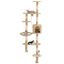 VidaXL Rascador de pared con postes de sisal color Beige, , large indicador imagen numero 1