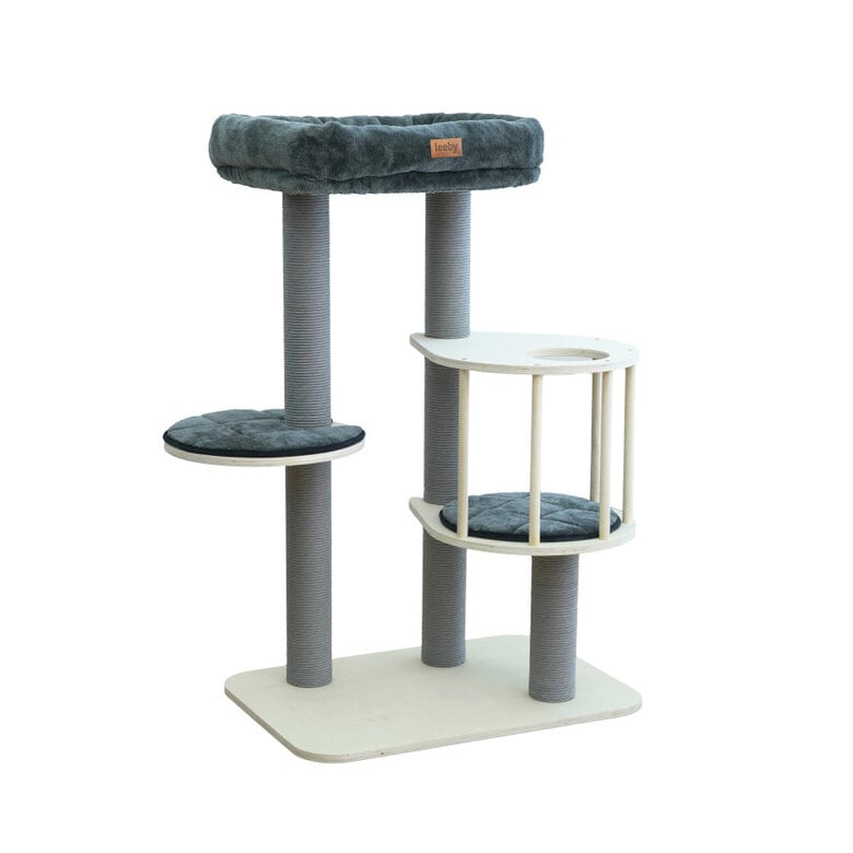 Leeby Cloud Collection torre rascador con cama para gatos