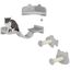 PawHut Juego de Estanterías para Gatos de 4 Piezas Rascador de Pared para Gatos con 2 Postes de Sisal Plataforma Doble con Escalera Suave y 1 Plataforma para Saltar Gris Claro, , large indicador imagen numero 1