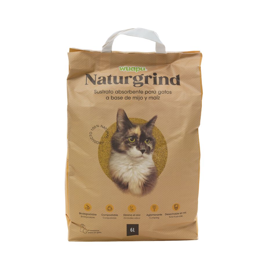 Wuapu Naturgrind Sustrato Absorbente para gatos thumbnail