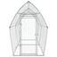 vidaXL Jaula para gallinas acero galvanizado plateado 200x105x182 cm, , large indicador imagen numero 7