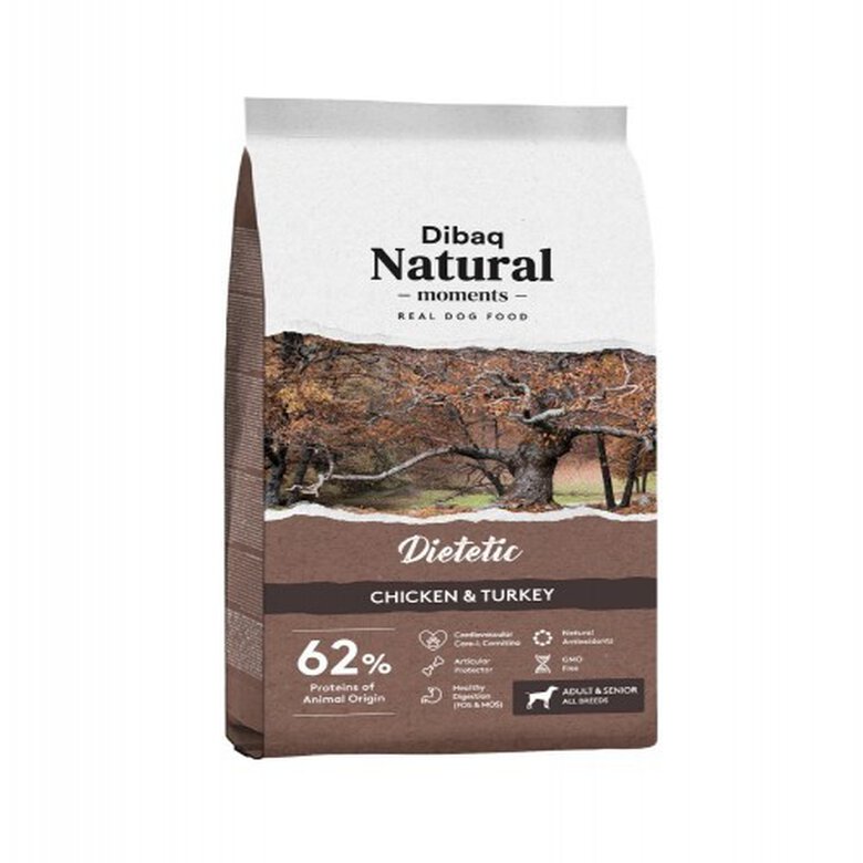 Pienso Dibaq Natural Moments Dietetic para perros sabor Pollo y Pavo, , large image number null