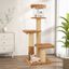 COSTWAY Árbol para Gatos de Interior, Torre para Gatitos de 164 cm, Percha Acolchonada, Cama para Gatos Desmontable, Plataformas de Salto, Cuerda de Sisal, Bola Colgante, Mobiliario Multinivel para Gatos, , large indicador imagen numero 4