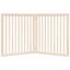 vidaXL Puerta para perros plegable 2 paneles madera de álamo 160 cm, , large indicador imagen numero 4