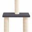 vidaXL Rascador para gatos con postes de sisal gris oscuro 85,5 cm, , large indicador imagen numero 3