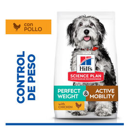 Hill's Science Plan Perfect Weight y Active Mobility pollo pienso para perros medianos